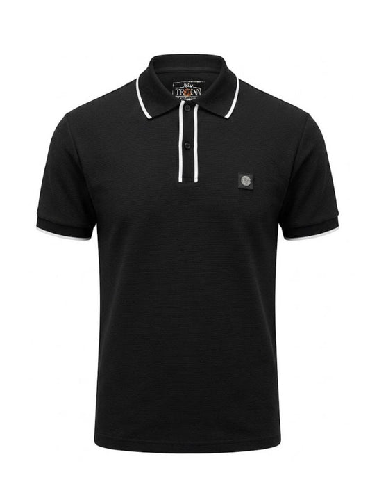 Mono Ottoman Rib Polo TR/9126 - Black
