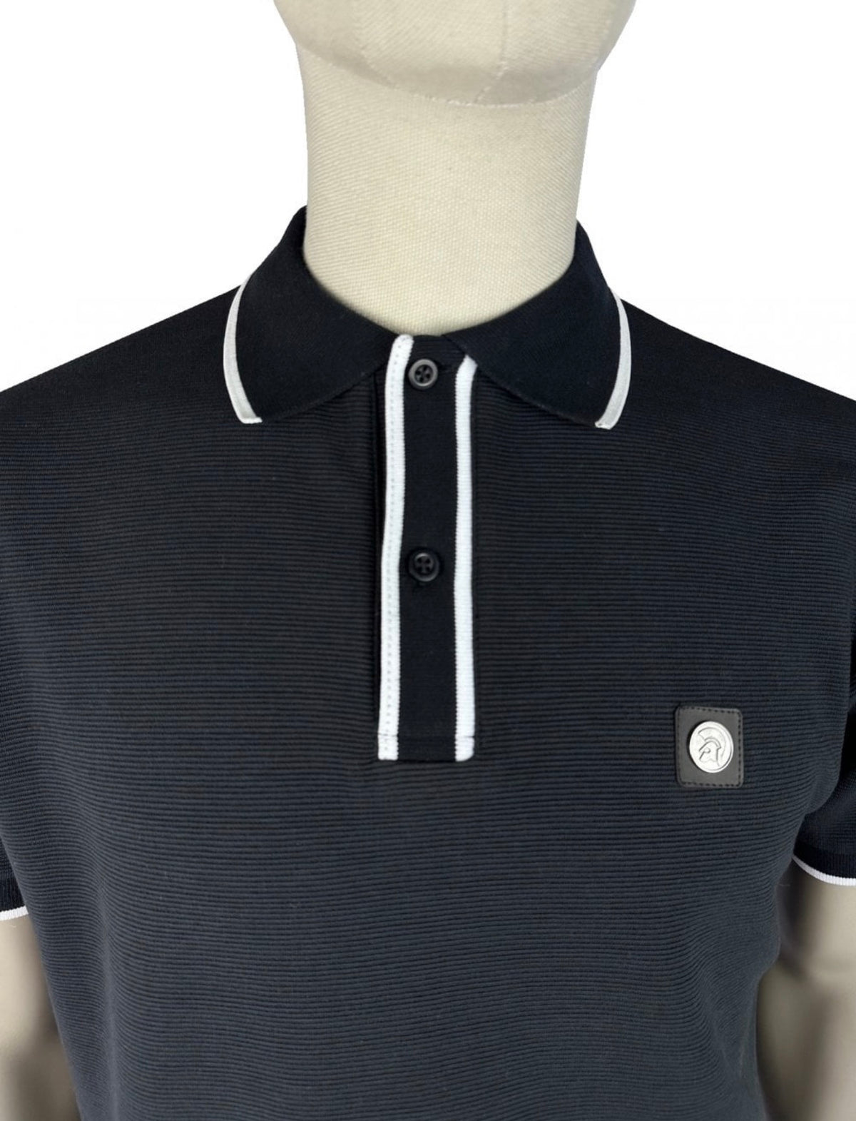 Mono Ottoman Rib Polo TR/9126 - Black