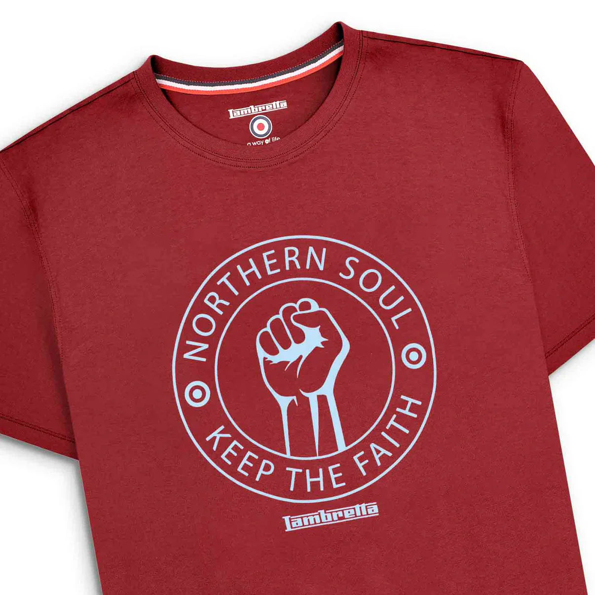 Northern Soul tee - Burgundy