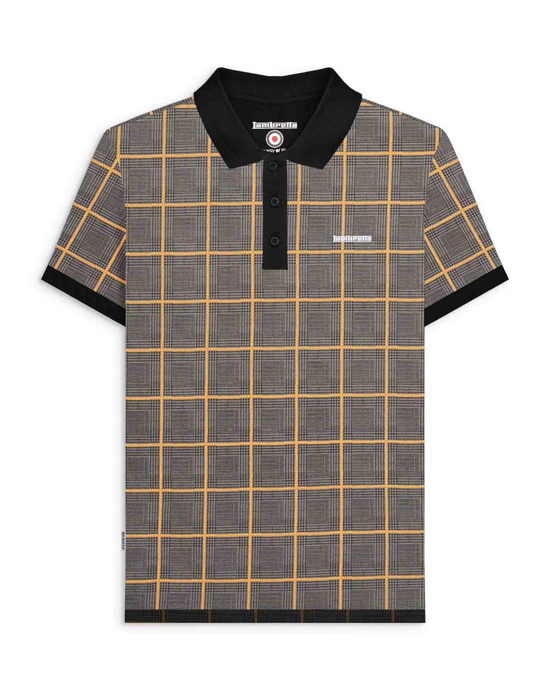 POW Check Polo - Steel Grey