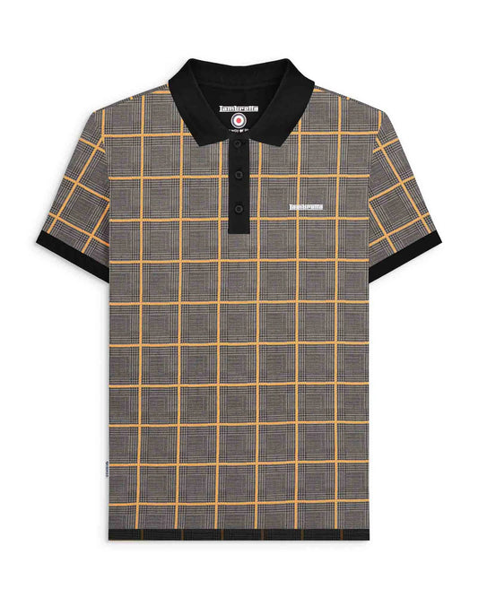 POW Check Polo - Steel Grey
