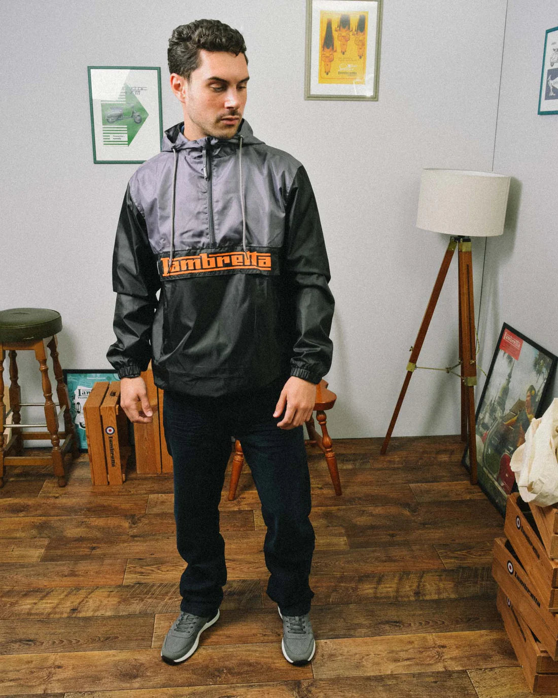 Overhead Jacket - Black / Grey
