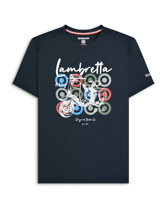 Scooter Brand Tee - Navy