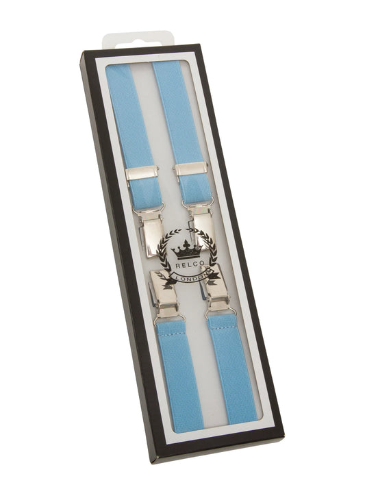 Braces with Buckle - Sky  Blue