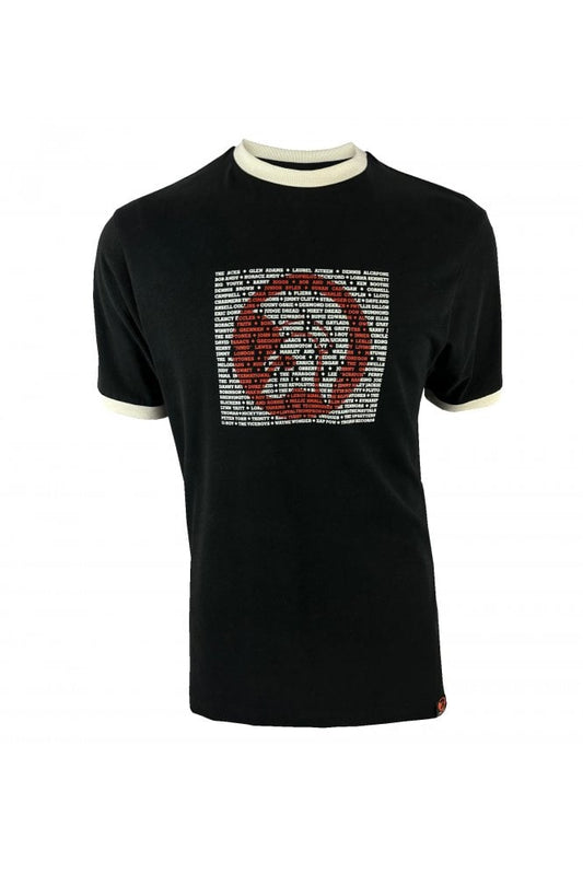 Artist Logo Tee - Black, white trim