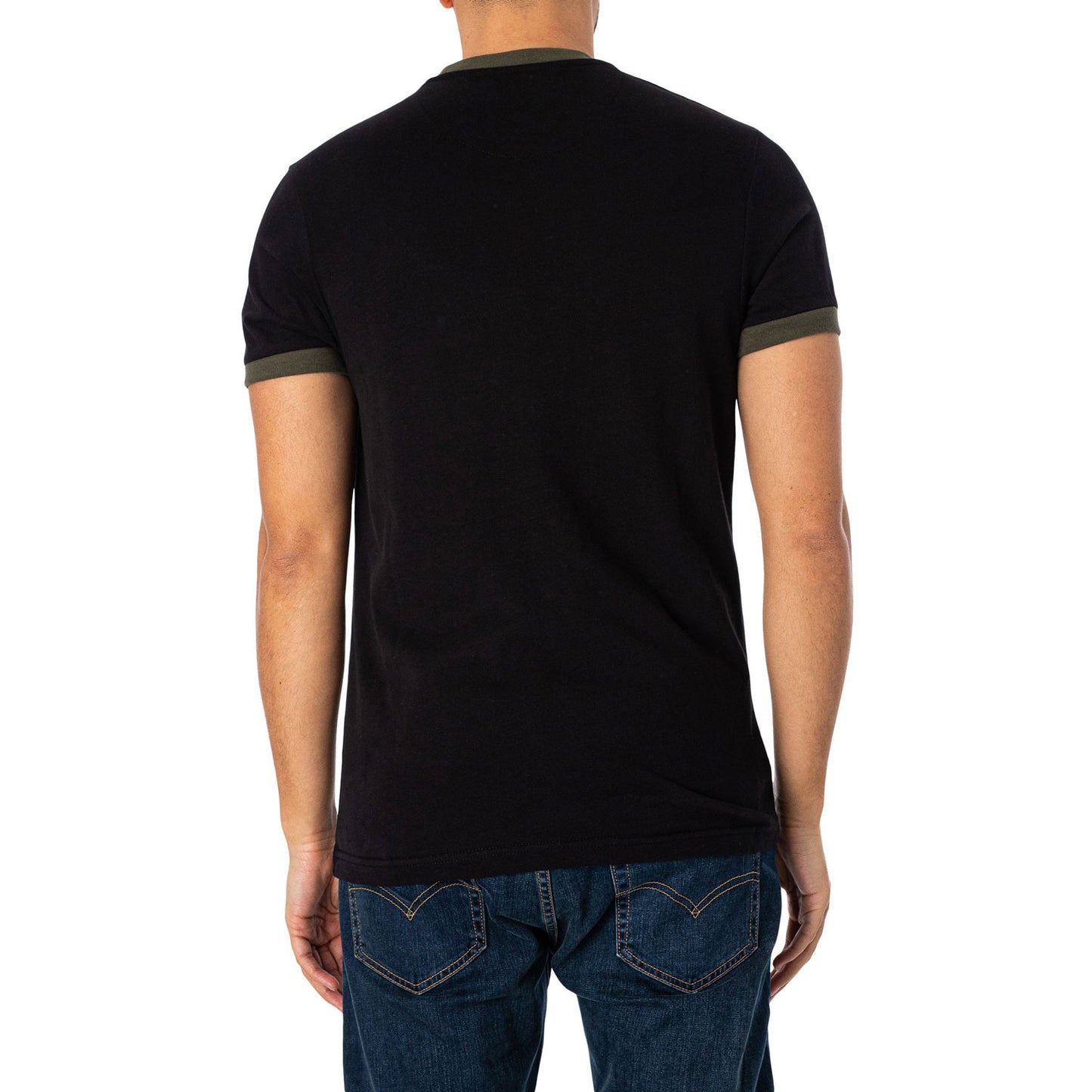 Artist Logo Tee - Black, green trim