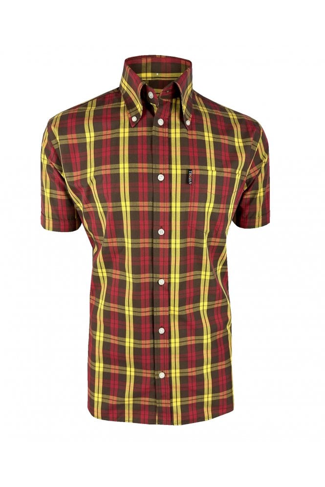 Trojan Check Shirt - Chocolate