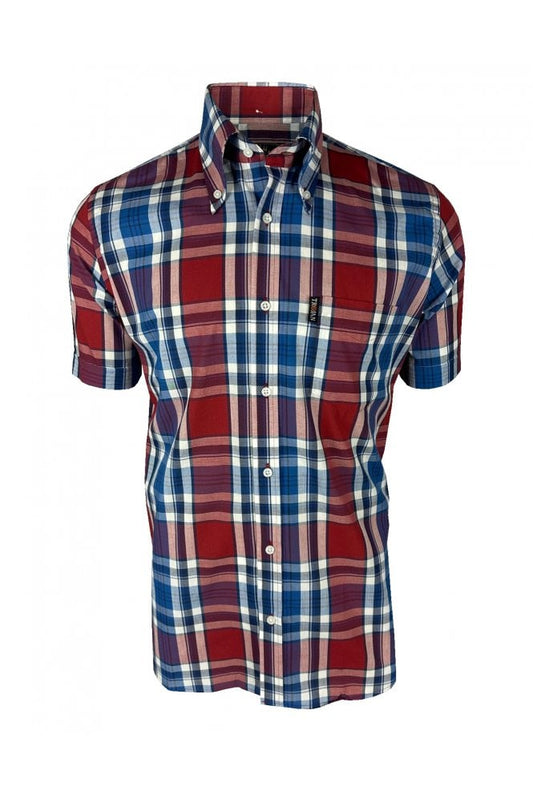 Trojan Check Shirt - Cobalt
