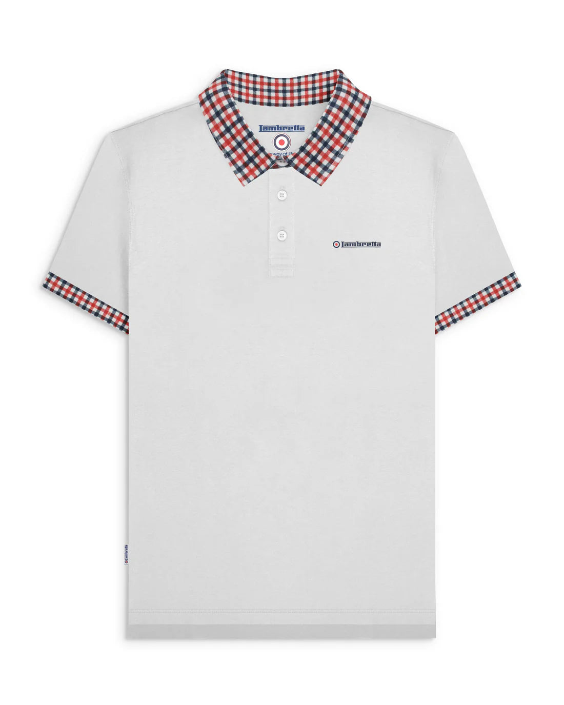 Gingham Collar Polo