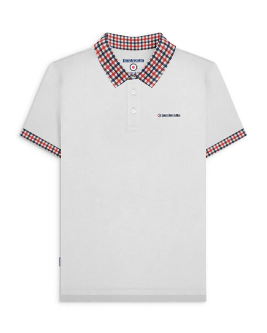 Gingham Collar Polo