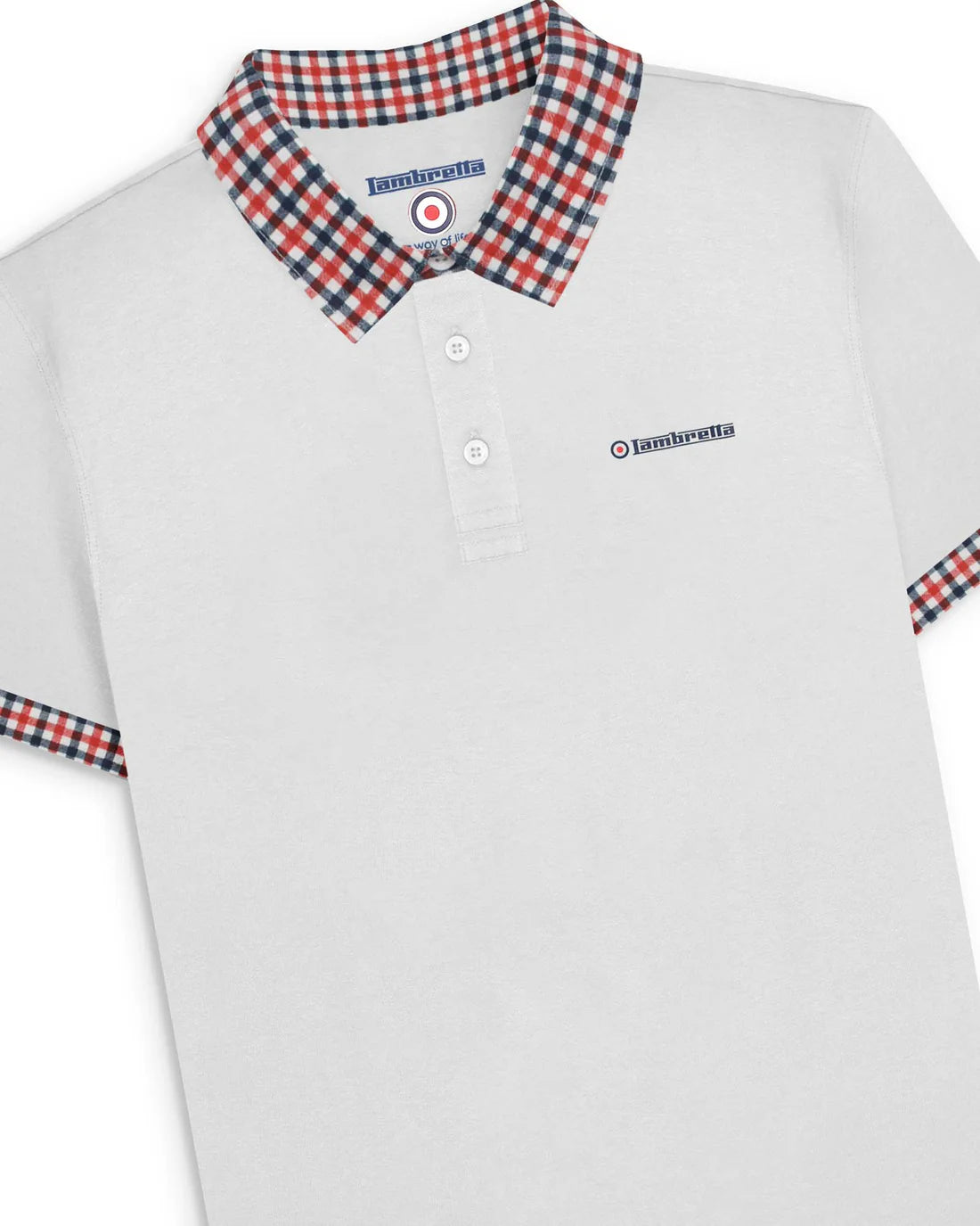 Gingham Collar Polo