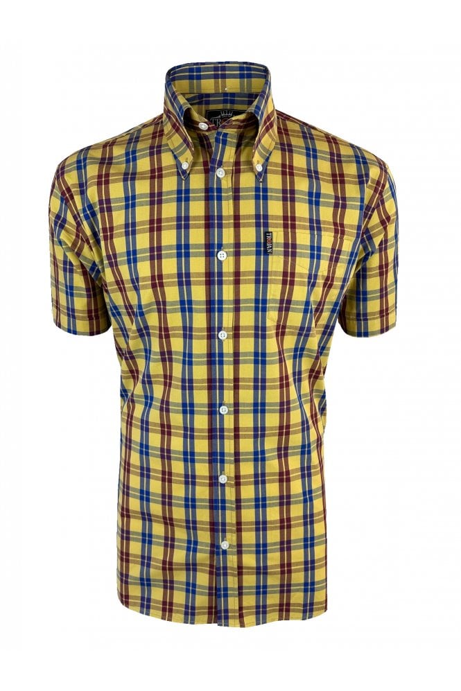 Trojan Check Shirt - Mustard