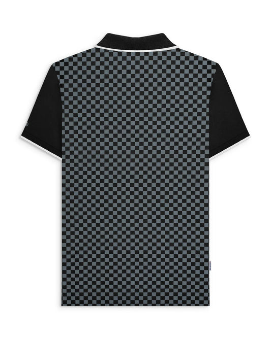 Two Tone AOP Polo
