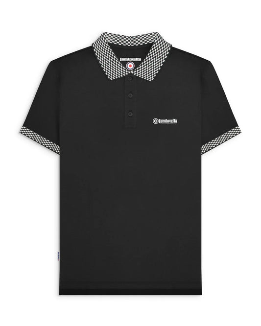 Two Tone Polo - Black