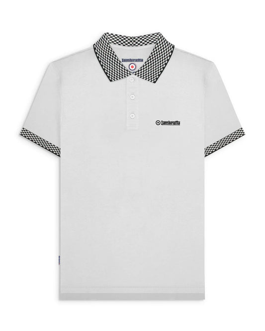 Two Tone Polo - White