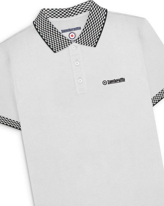 Two Tone Polo - White